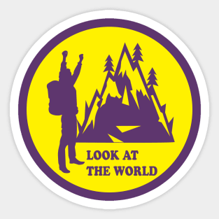 Rock climbing. A gift for Hiker & Climber. conqueror of the mountains. Sticker